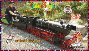 Dampflok Frühstück